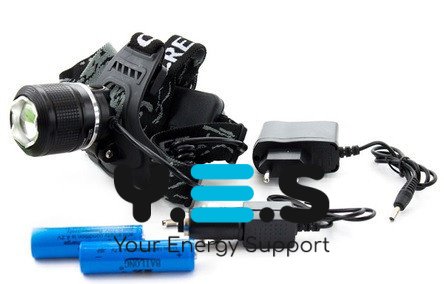 Налобний ліхтарик Bailong BL-2199-T6 з LED Cree T6, акумуляторний, регульований ремінець