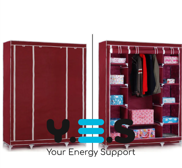 Тканинна шафа-органайзер STORAGE WARDROBE 88130, 3 секції, 130×45×175 см