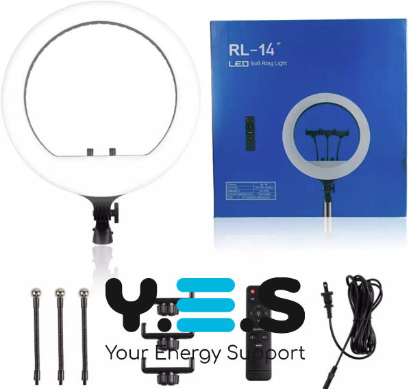 Кільцева LED-лампа для селфі 36 см RL-14 з пультом і сумкою