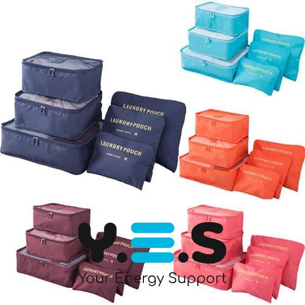 Набір органайзерів для речей Laundry Pouch — 6 сумочок на застібках-блискавках