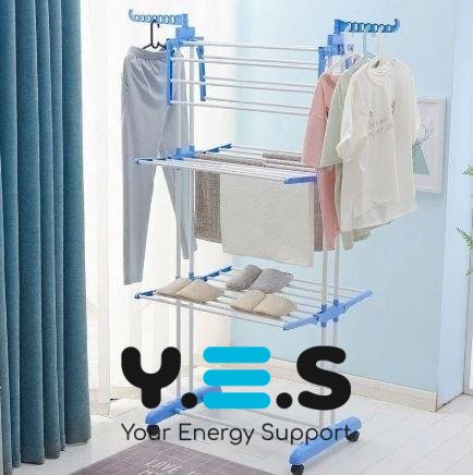 Складна вертикальна сушарка-стійка GARMENT RACK для білизни та речей на коліщатках