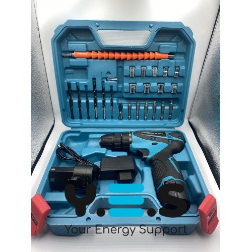 Акумуляторний шуруповерт TSR12-2Li з набором інструментів (Li‑ion)