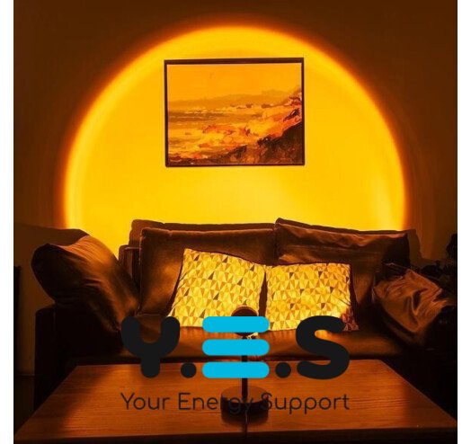 Проекційна лампа світанку SUN LAMP USB зі світловим ефектом сонця