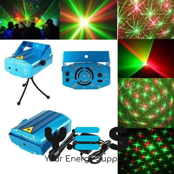 Диско лазерний проектор зі світломузикою ATLANFA AT-W006 (лазерна установка)