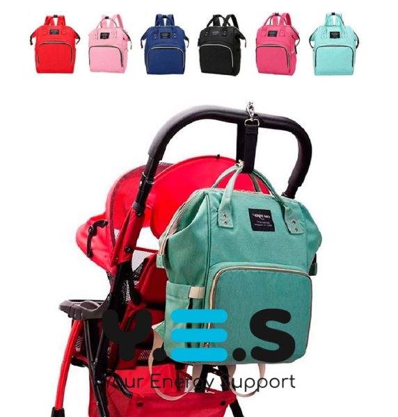 Багатофункціональний рюкзак для мам Mom Bag — сумка-органайзер з термокишенями для пляшечок і гігієни