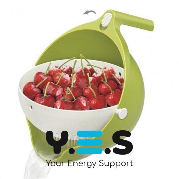 Універсальна миска-друшляк Mesh Strainer 2в1: силіконовий господарський кошик зі зливом