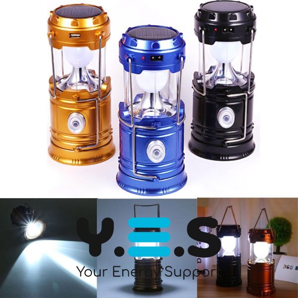 Кемпінговий ліхтар MH-5800T на сонячній батареї, LED лампа з вбудованим акумулятором