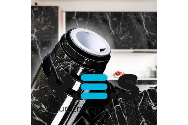 Самоклеюча плівка Supretto «Чорний мармур» для поверхонь, 300×60 см