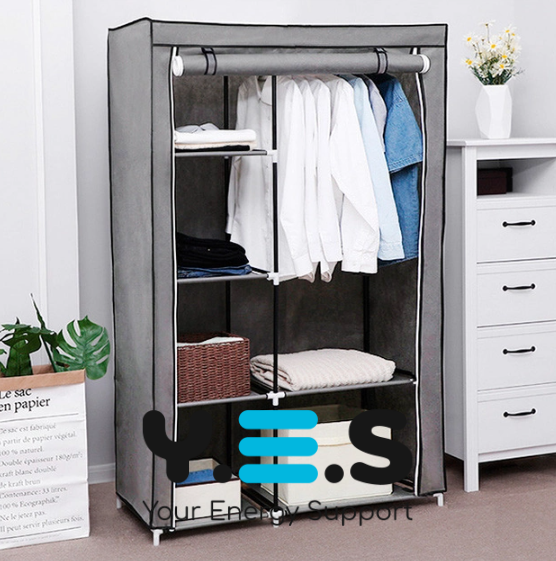 Складана тканинна шафа Storage Wardrobe 88105, 2 секції, 105×45×170 см