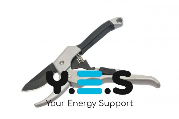 Садовий секатор-ножиці AG-6006, 200 мм для обрізки гілок і пагонів