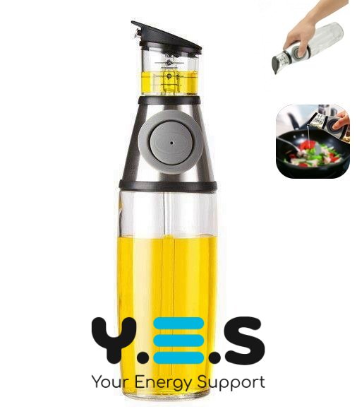 Пляшка-диспенсер з натискним дозатором для олії та оцту Press and Measure