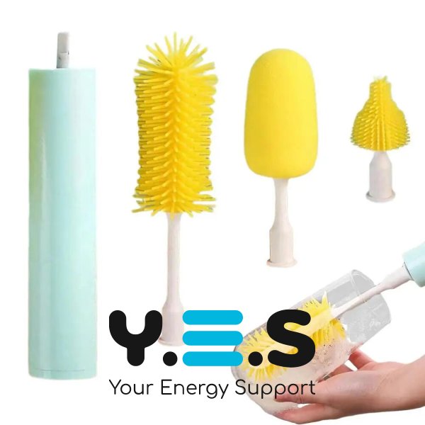Бездротова електрощітка-йорж Cup Cleaning Brush для миття посуду, насадки, USB-зарядка