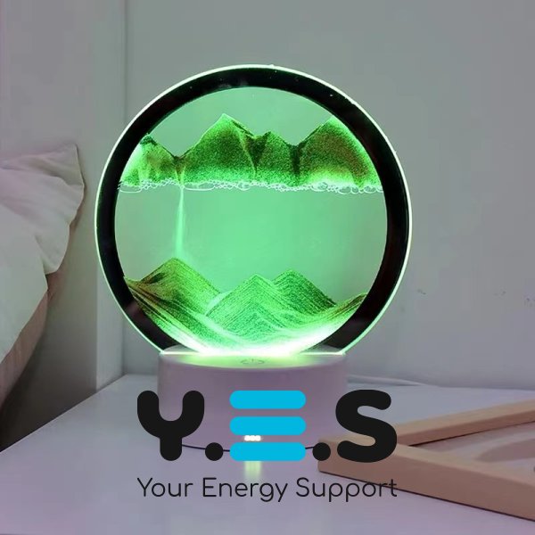 Настільна 3D пісочна картина-антистрес з підсвіткою «Піщаний пейзаж», рухливий пісок