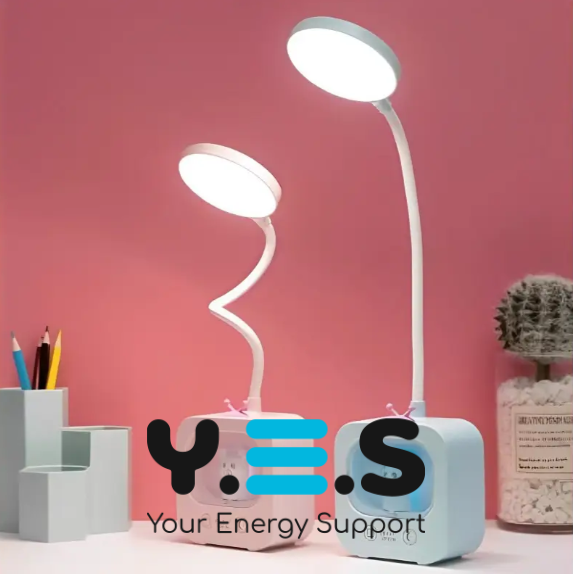 Настільна LED-лампа Teddy Bear з підсвічуванням і гнучкою ніжкою, акумуляторна