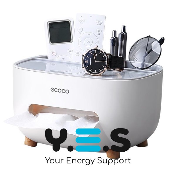 Настільний органайзер Ecoco Tissue: диспенсер для серветок і відсіки для аксесуарів
