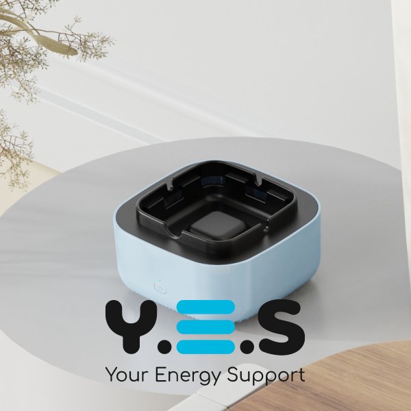 Смарт попільничка з очищенням повітря від диму — бездимна, захист від пасивного куріння