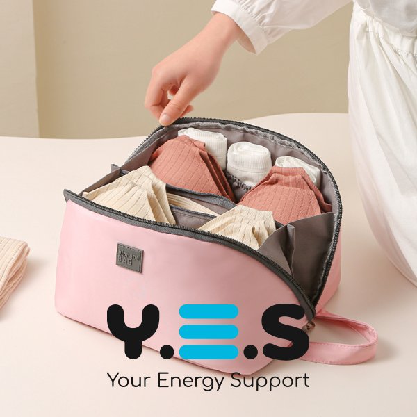 Дорожня косметичка-органайзер для білизни: бюстгальтери, шкарпетки та дрібні речі