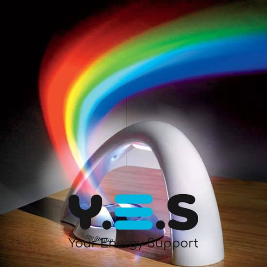 Нічник-проектор веселки Lucky Rainbow RGB — райдужний світильник з проекцією