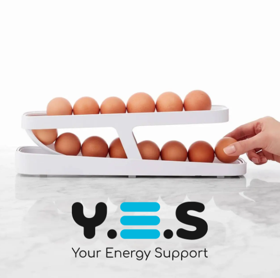 Дворівневий контейнер-органайзер Egg Pan для зберігання яєць у холодильнику