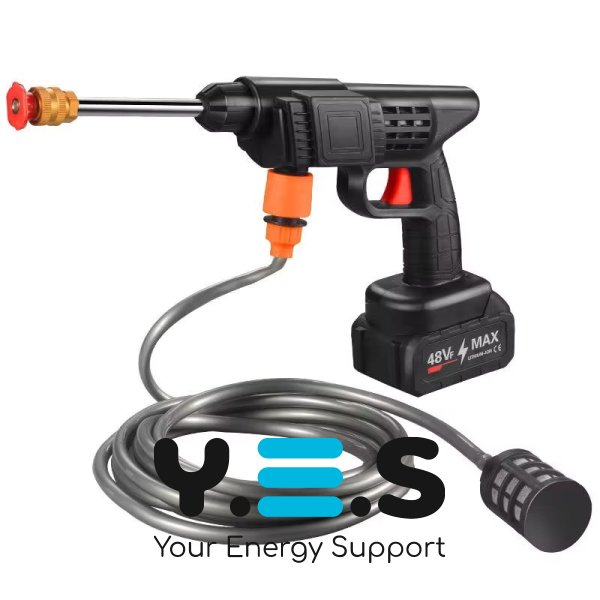 Бездротовий водяний пістолет високого тиску 2×48V, портативна автомийка для авто