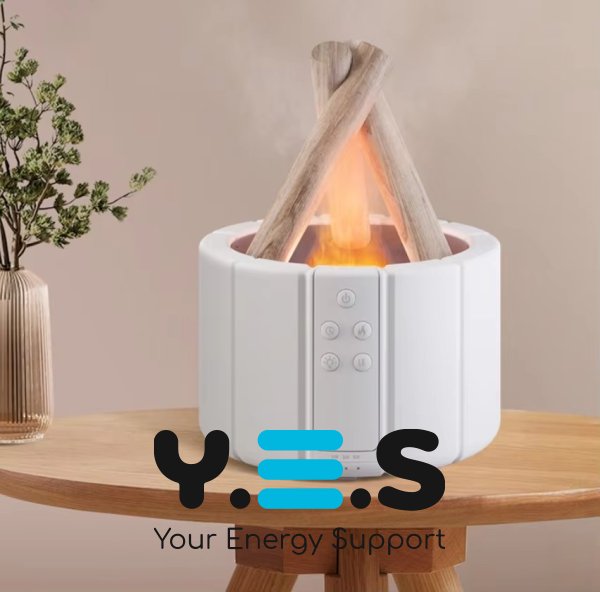 Зволожувач-дифузор Flame Light з ефектом полум’я, підсвічуванням і пультом LY-651