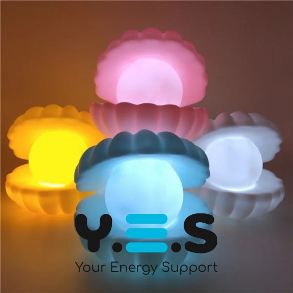 Нічник-черепашка Perl Light з перлиною, LED настільний бездротовий світильник з USB-зарядкою