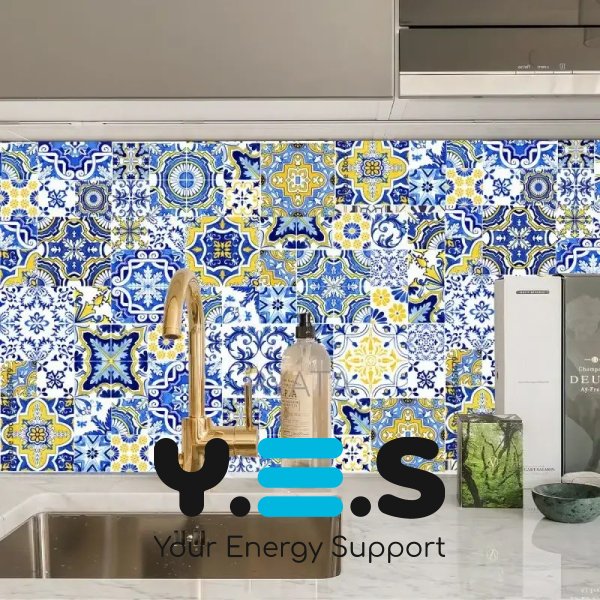 Самоклеюча кухонна плівка «Орнамент» 60×200 см для будь-яких поверхонь, східний візерунок