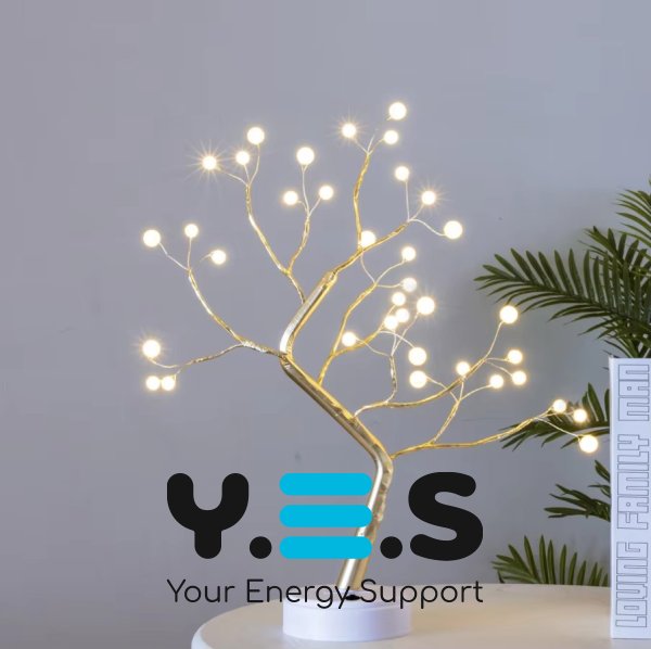 LED нічник-світильник «Bonsai Tree» — настільна декоративна лампа-дерево