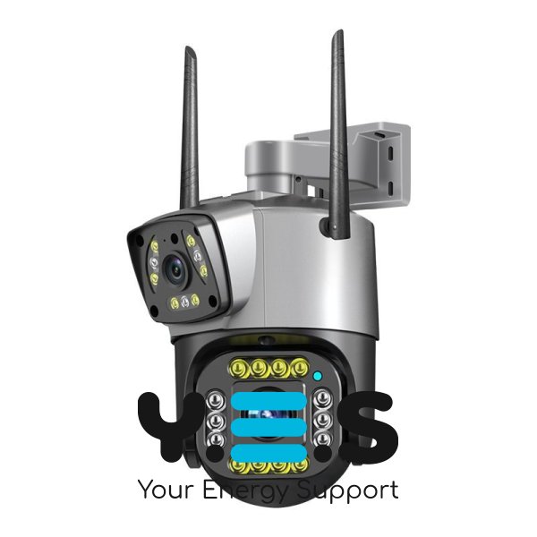 Вулична бездротова IP-камера V380 Wi‑Fi з двома об’єктивами 4MP+4MP та віддаленим доступом