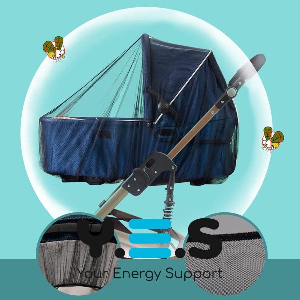 Універсальна москітна сітка для дитячого візка: захист від комарів для люльок і манежів