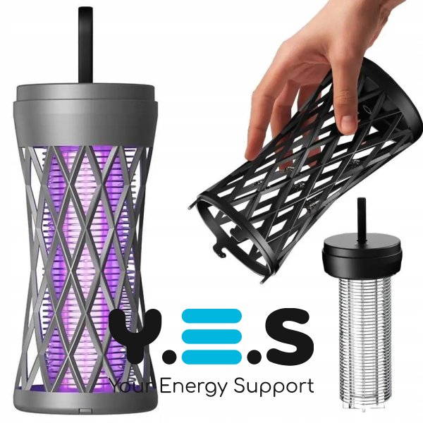 Електрична лампа-пастка від комарів TX-WD02, портативна, з підсвічуванням та акумулятором