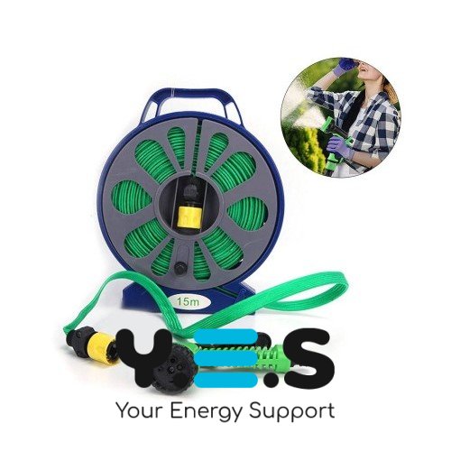 Гнучкий поливальний шланг Garden Hose 15 м, подовжуваний, для саду/городу/дачі, універсальне підключення