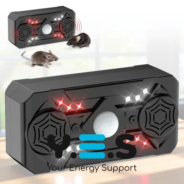 Ультразвуковий відлякувач Siurn від мишей, щурів, тарганів і комарів, 3 режими, USB