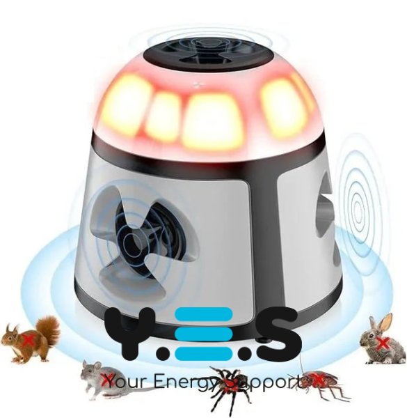 Ультразвуковий відлякувач шкідників 360° — проти тарганів, гризунів та інших шкідників
