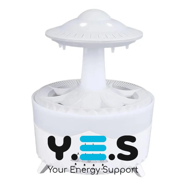 Ультразвуковий зволожувач повітря UFO Raindrop «Гриб» з дощовою лампою