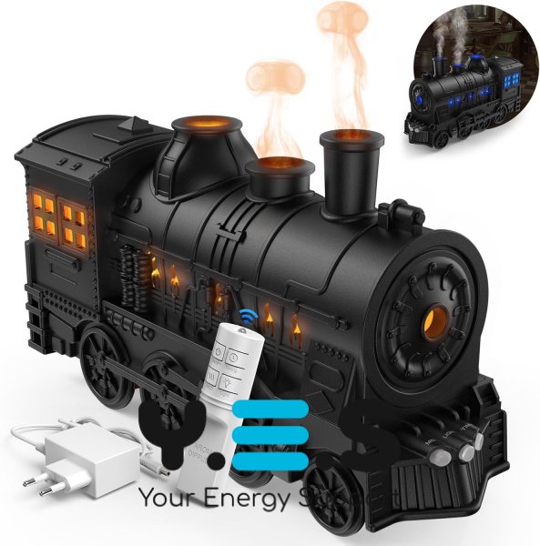 Зволожувач повітря «Паровоз» з USB-живленням, декоративний для дому та офісу