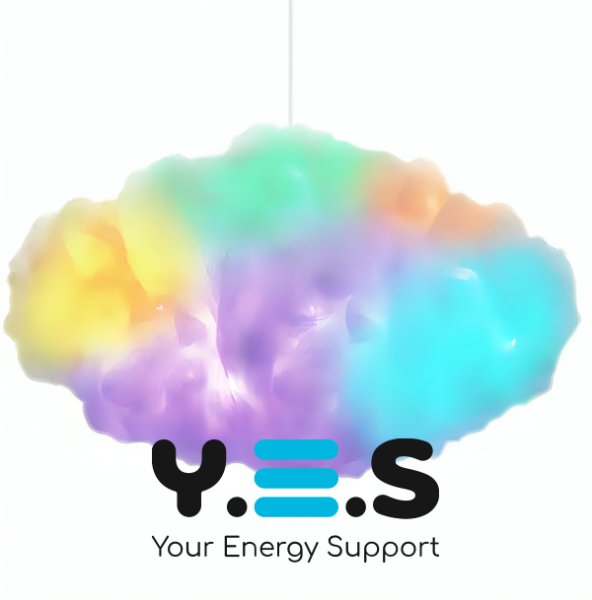 DIY світильник-нічник «Хмара» — підвісна LED лампа з RGB підсвіткою, Atmosphere Light