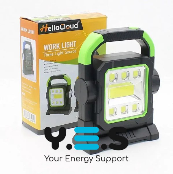 Багатофункціональний LED-ліхтар 3-в-1 HC-7078B на сонячній батареї