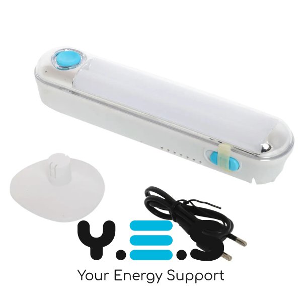 LED ліхтар YL682-S CY-7216T з акумулятором, 2 режими освітлення, універсальний для дому