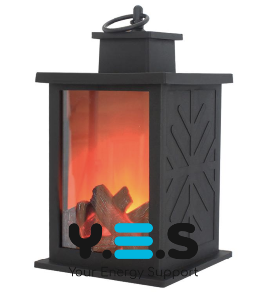 Декоративний камін-нічник Dekorstar: настільна лампа з ефектом живого полум’я