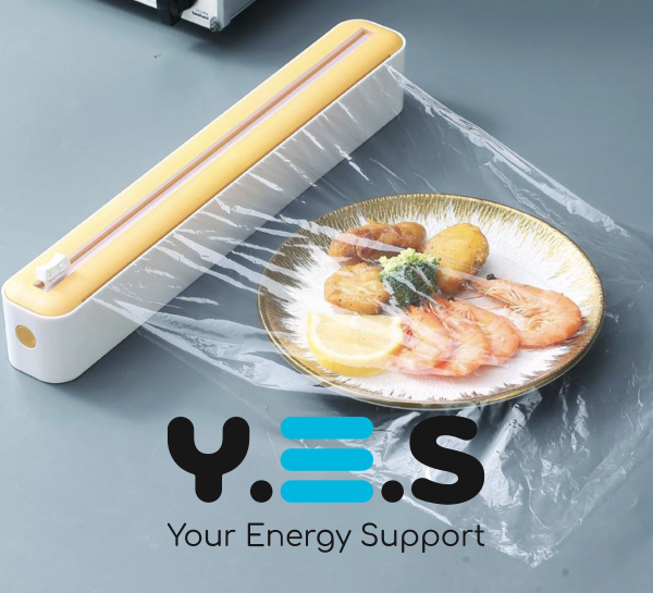 Настінний диспенсер Saran для харчової плівки та фольги, з різаком