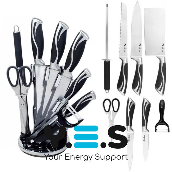 Кухонний набір ножів UNIQUE UN-1834 з нержавіючої сталі (комплект)