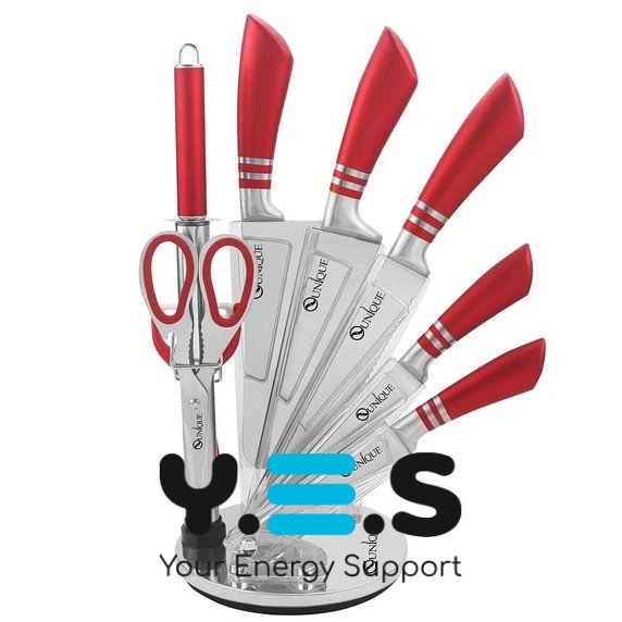 Набір кухонних ножів UNIQUE UN-1832 з нержавіючої сталі