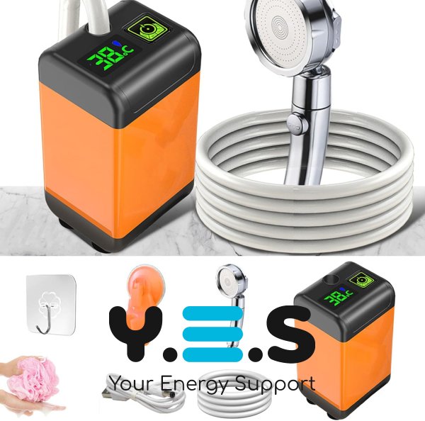 Портативний похідний душ Outdoor Shower 1402 з акумулятором 7800 mAh