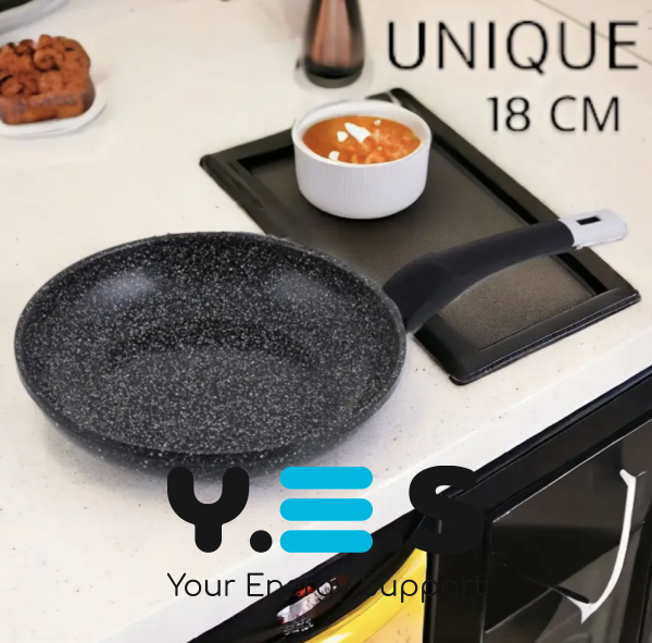Сковорода глибока UNIQUE UN-5132 18 см, алюмінієва, з антипригарним гранітним покриттям