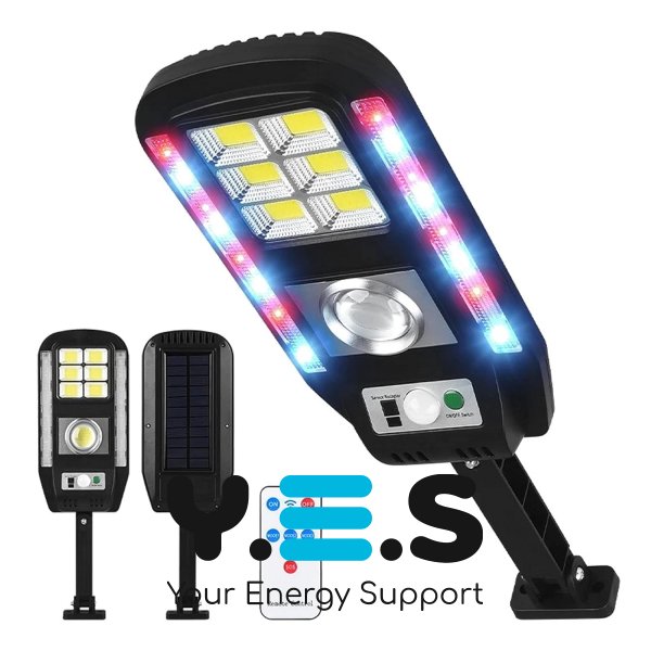 Настінний LED прожектор CL-728 для вулиці: сонячна панель, датчик руху, пульт керування