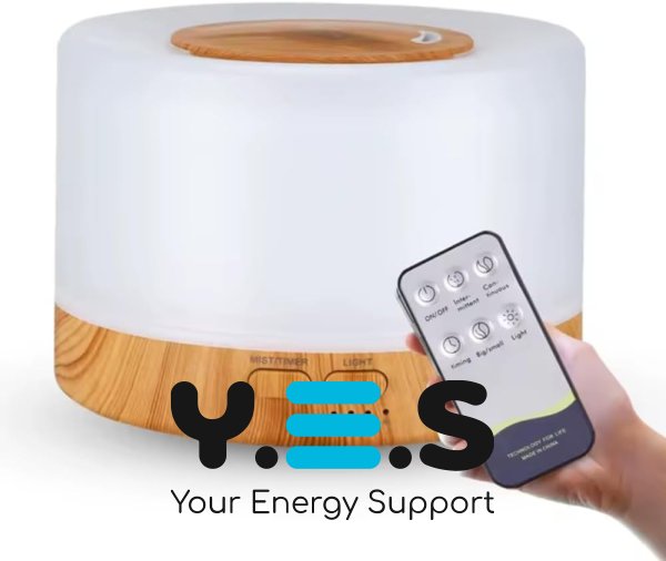 Портативний ультразвуковий зволожувач-очищувач 3в1 VMHouse 700 мл, аромадифузор з LED-нічником, безшумний для дому