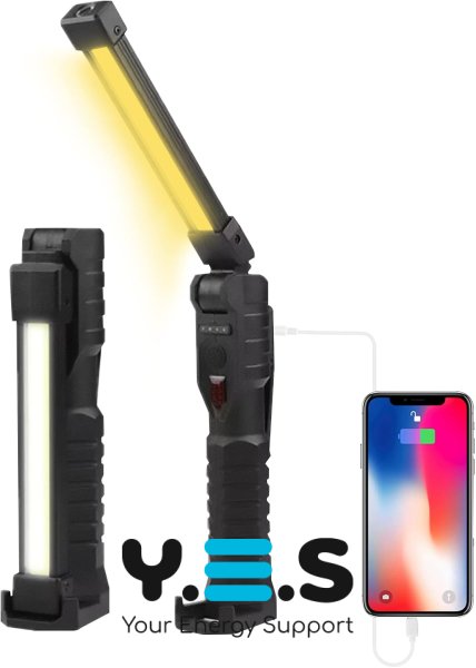 Акумуляторний поворотний ліхтар LIGHT L08-1 для кемпінгу з магнітною підставкою та гачком