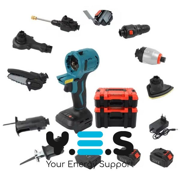 Набір акумуляторних інструментів 13‑в‑1 у кейсі 21V YN‑43 для дому та професійних робіт