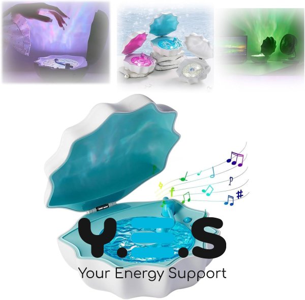 Акумуляторний нічник-колонка «Мушля» з Bluetooth та програвачем для затишку вдома